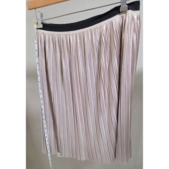 Tommy Hilfiger Womens Pleated Metallic Midi Skirt Size 14 - Picture 1 of 7
